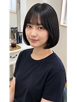 ヘアアトリエ ナイン 岡部店(hair atelier nine) ダークパープル/ナチュラルショート/ミルクブラウン/夏/福島市