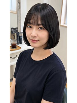 ヘアアトリエ ナイン 岡部店(hair atelier nine) ダークパープル/ナチュラルショート/ミルクブラウン/夏/福島市