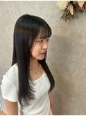レイヤーカット×縮毛矯正