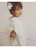 訪問着着付け・華やかヘアセット