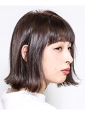 切りっぱなしボブスタイル/函館/ショートスタイル