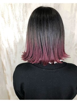 アンフィドットドゥルドゥ(AnFye.dueldo) 【AnFye.dueldo】 グレー×ピンクバイオレット グラデーション