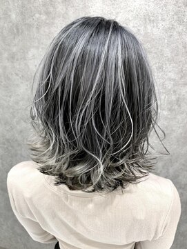 コーゾーギンザ 上野御徒町店(KOZO GINZA) 20代30代くびれホワイトグレージュバレイヤージュ白髪ぼかし