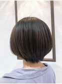 【大人ショート】襟足スッキリ丸みボブ