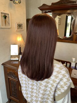 フェイバー 警固店(FAVOR) コーラルピンク/パーソナルカラー診断/縮毛矯正/オージュア