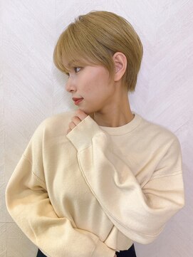 ロンド ストラーダ 心斎橋(Lond strada) ショート×ハイライト白髪ぼかし×シルキーベージュ[心斎橋]