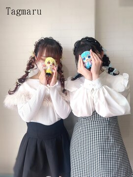 タグマル 推し活ヘアセット☆ツインの編みおろし☆