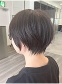 大人ラフウェーブ20代30代40代ボブブラウンスウィングショート