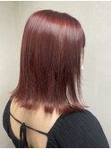 20代30代40代ダブルカラー透明感毛先パーマ肩ライン外ハネ