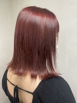 アジールヘア 東上野店(agir hair) 20代30代40代ダブルカラー透明感毛先パーマ肩ライン外ハネ