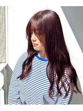 ミント(mint) ☆ワンカラーでできる!!春おすすめ!!カシスレッドカラー!!