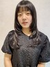 【艶髪カラー】小顔似合わせカット+艶髪イルミナ髪質改善カラー ￥13350