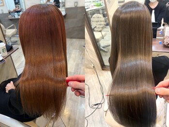 アンジェリカ 尼崎店(ANGELICA)の写真/【JR尼崎駅2分】ダメージを受けた髪も素髪のような扱いやすい【JR尼崎/レイヤーカット/韓国風/髪質改善】