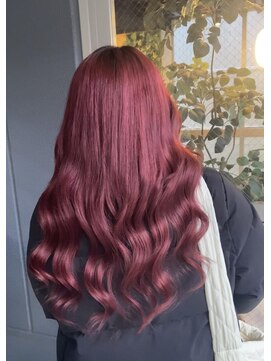 リエコー(RE'ECHO) エク付きカラー/チェリーレッド