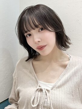 ロンド レグリーズ 立川(Lond leglise) ウェーブミディアム似合わせカットメルティカラーボブ/立川