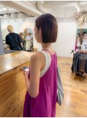 切りっぱなしボブ