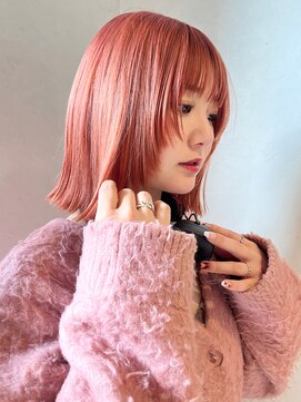 イルウィ(irwi) 【miku/ブリーチ】ピンク/オレンジ/春夏カラー/レイヤーボブ