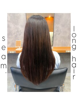 シーム(seam.) 簡単スタイリング軽めロングレイヤー◎どんな髪質毛量年齢もOK!