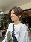 王道ショート×透明感ベージュ
