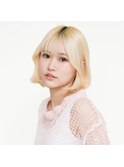 ミディアムヘア/ショコラベージュ/ボブルフ/新宿駅
