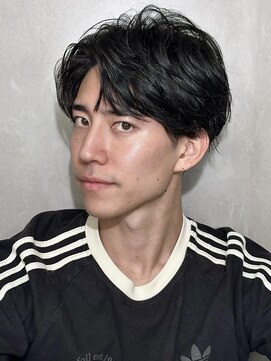 ロンドアンメゾン 原宿(Lond un Maison.) men's/メンズ/ダウンパーマ/黒染め/韓国/ブルーブラック/原宿