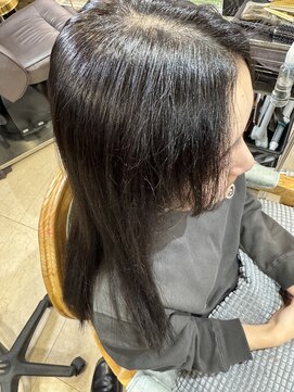 縮毛矯正の失敗でチリチリになった方をビビリ矯正で艶髪♪