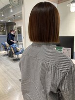 シェノン 赤羽店(CHAINON)&nbsp;ストレートワンレンボブまとまる髪型赤羽美容室