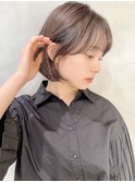 丸みショートボブ/顔周りカット/20代30代40代50代/前髪/大宮