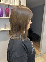 ベルベットヘア 千早店(Velvet hair)&nbsp;髪質改善カラー×オリーブベージュ【みつ】