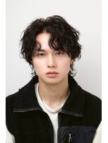 ブラック サッポロ(BLUCK SAPXOXO)&nbsp;ツイストスパイラル波巻きシャドウパーマスパイキーショート