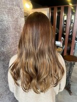 エイム ヘア デザイン 町田店(eim hair design) 大人外国人ウェーブ/立体感ハイライト/ミルクティーベージュ