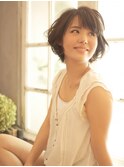 毛先の柔らかさがポイントの大人可愛いニュアンスボブ☆