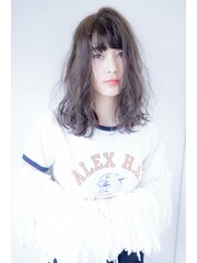 【vicus hair】ロブ×グレージュ