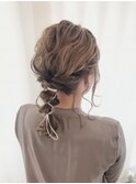 ヘアアレンジ トレンド紐アレンジ