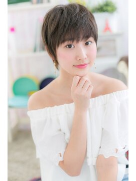 ミック ヘアアンドメイク アップ 駒込店(miq Hair&Make up) 甘さ控えめ＊ローライト小顔ウルフショート