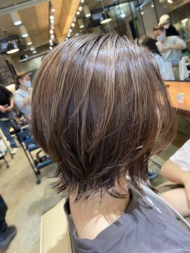 ヘアサロン レーヌ(Hair salon Reine) 外ハネボブ×シアーベージュ