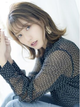 アルデバランフォローオブヘアー(ALDEBARAN follow of hair) 柔らかいカラー×ひし形くびれセミディ