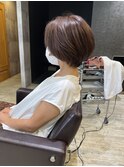 甲子園口/髪質改善/ショート/ハイライト/酸性ストレート
