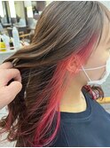 イメチェンチェリーブラウンフェミニンモードダークアッシュ