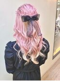 愛されハーフアップ × 編み込み × 三つ編み // ヘアセット