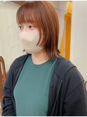 [puf 伏見/丸の内/栄/名古屋]オレンジハイライトボブ★鳥山
