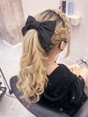 ポニーテール【クランソア】ヘアセット/ヘアメ/心斎橋