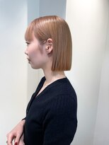 ケイシー(casey)&nbsp;柔らかいハイトーンベージュぷつっとボブ