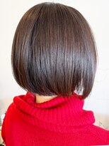 レポヘアー(Repos hair)&nbsp;透明感♪髪質改善カラー艶感前下がりショートショコラアッシュ