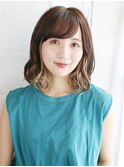 大人可愛いゆるミックスカール