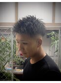 アップバングスキンフェード