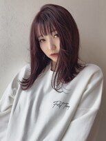 ラフ バイ マグ 南松本(R.A.F. by Mag)&nbsp;切りっぱなしボブピンクラベンダーベージュベビーピンク