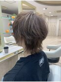 メンズライク ハンサムショート ジェンダーレスオリーブベージュ