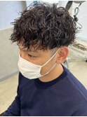 鹿児島シャドウパーマスパイラルパーマ波巻きパーマウルフ30代