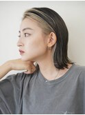原宿インナーカラーフェイスフレーミング顔周りデザインカラー